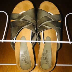 Yokono leather slip ons